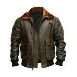 G1 Men’s Aviator A2 Bomber Leather Jacket