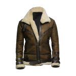 Brown Bomber Leather Jacket