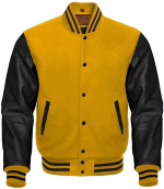 Men’s Winter Varsity Jacket | Wool & Leather