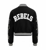 High School Baseball Varsity Jacket for Women | Cropped Custom Design Manufacturer - Image 2