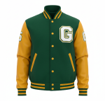 Men’s Winter Varsity Jacket | Wool & Leather Letterman Style