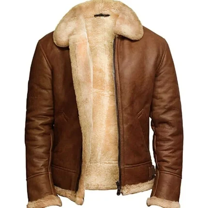 Fur Collar Leather Jacket