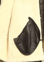 Men Sheepskin Leather Jacket - Image 2
