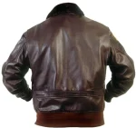 Men Flying Aviator Leather Jacket - Image 2