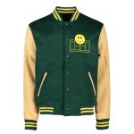 Classic Green Varsity Jacket – Unisex College Letterman Style
